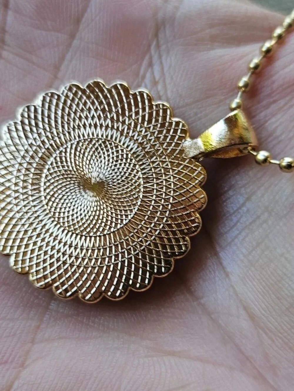 Aytul Qursi Necklace Cabochon Round Pendant Religious Fashion Jewelry NEW